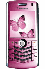Blackberry 8110PK on orange