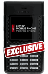 First ever ‘Levi’ mobile phone#2 Megapixel camera#Bluetooth™#MP3 player#40MB internal memory#Multimedia player#Detachable chain
