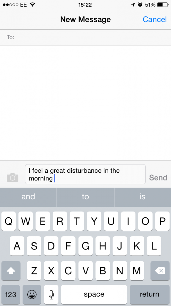 iOS 8 Movie Quote
