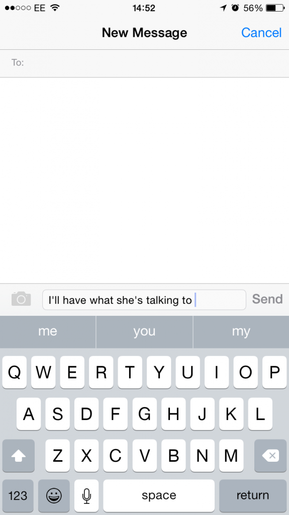 iOS 8 Movie Quote
