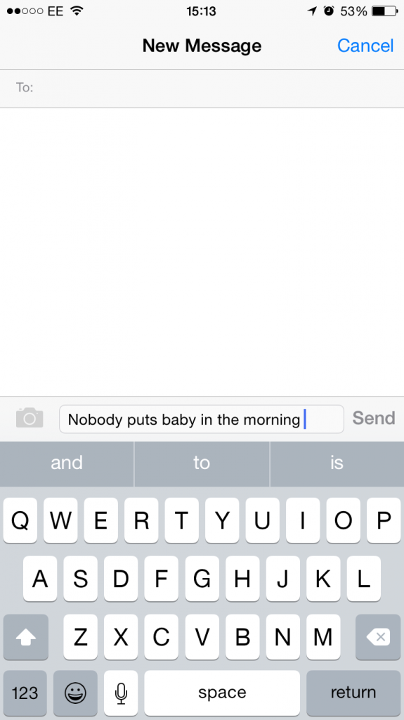 iOS 8 Movie Quote