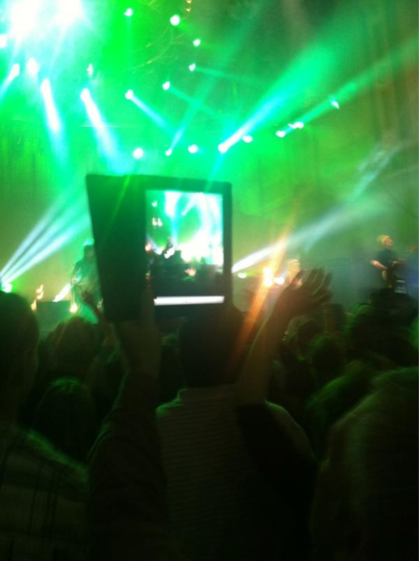 iPad at a gig