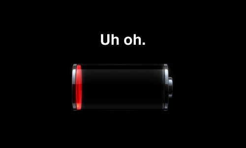 low battery