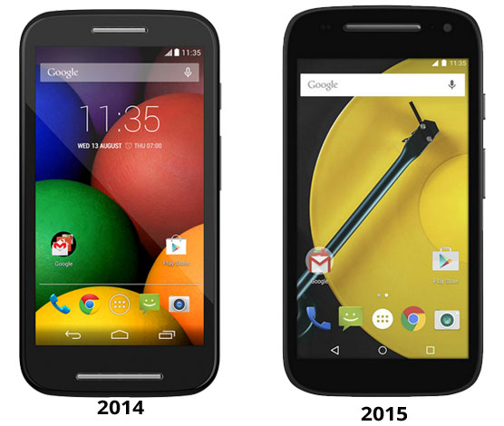 moto e 2015 vs 2014