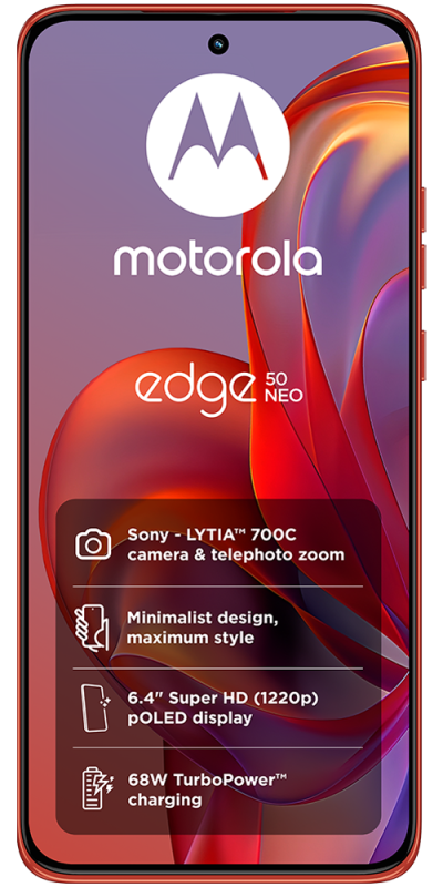 Image of Motorola Edge 50 Neo 256GB Pantone Poinciana